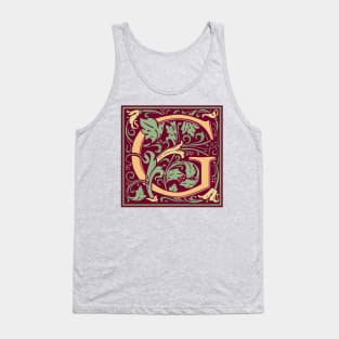 William Morris Vintage Letter G Tank Top